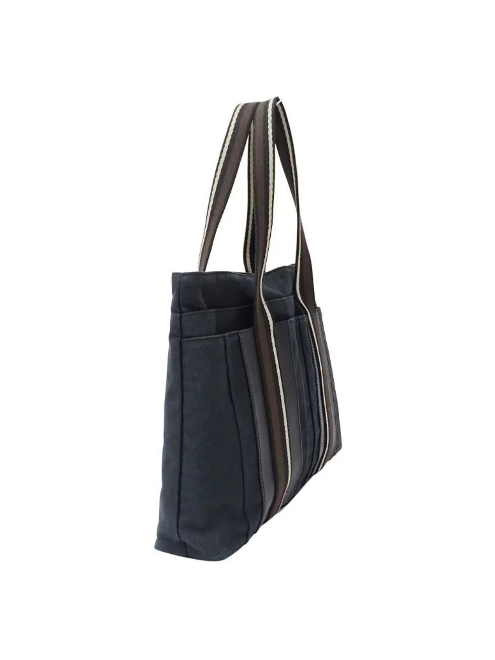 Hermes Tote Troca Horizontal MM Canvas Black